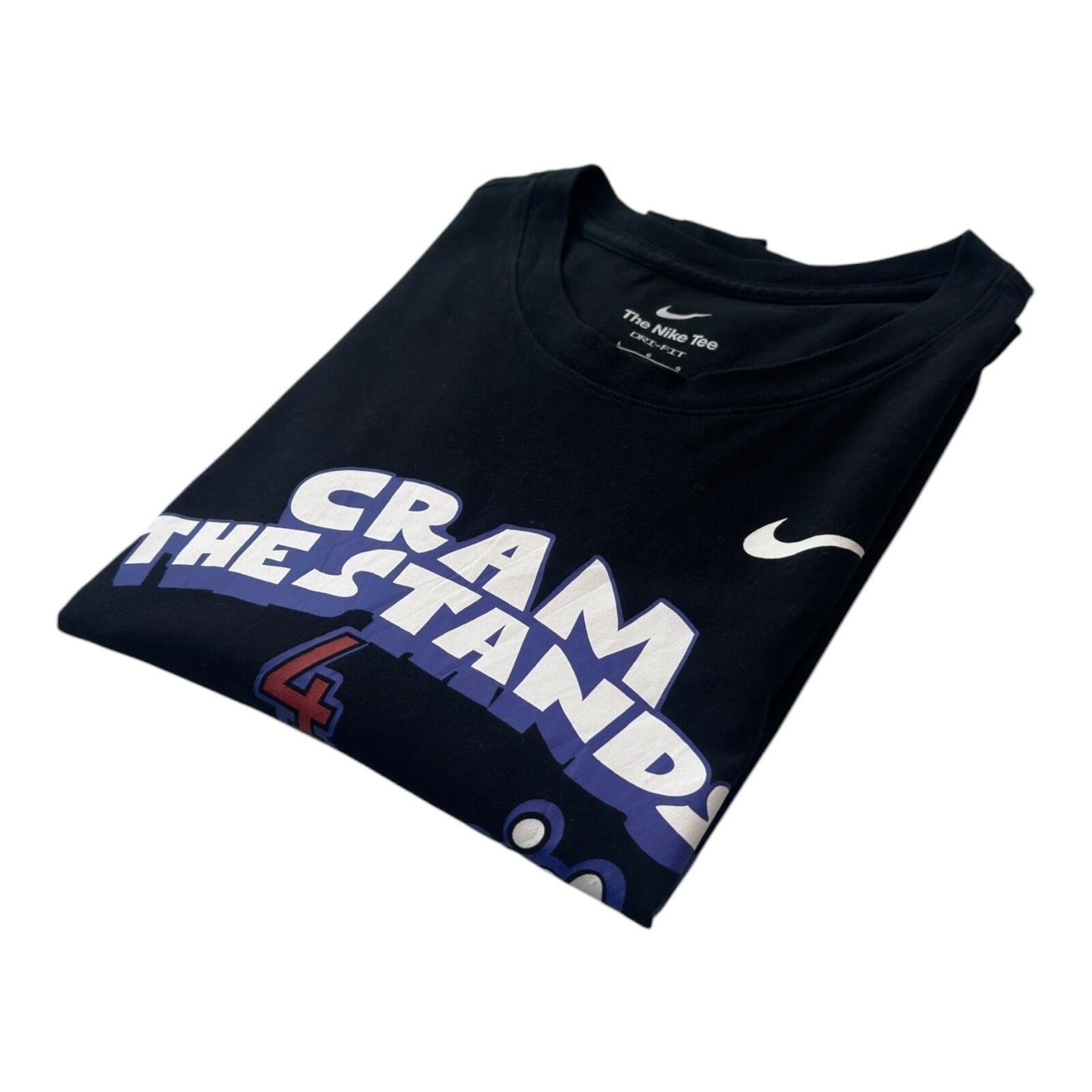 Nike Cram The Stands T-Shirt Men's UK Size L Black Crew Neck