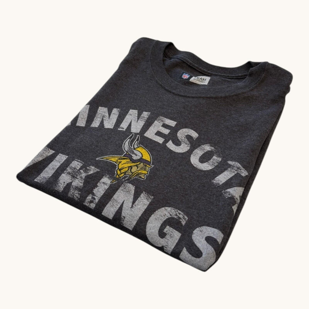NFL Minnesota Vikings T-Shirt Men's UK Size M Grey Crew Neck