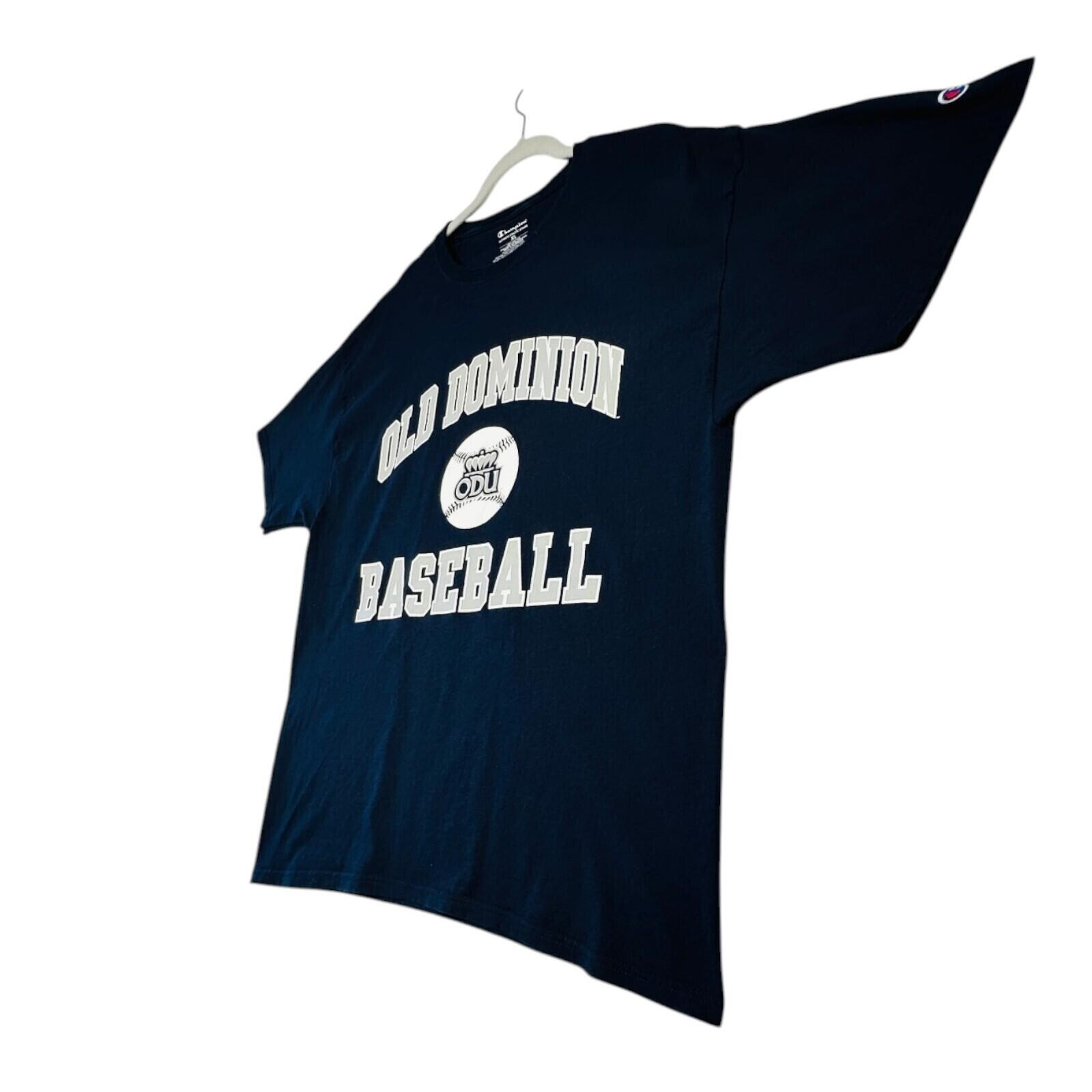 Champion Old Dominion T-Shirt Me's UK Size XL Blue Baseball