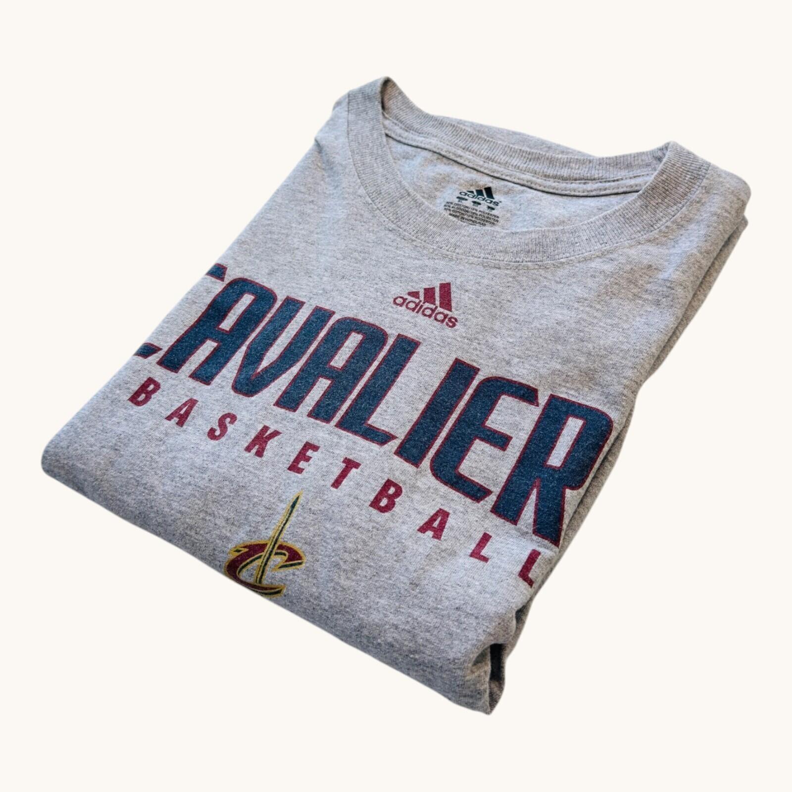 Adidas Cleveland Cavaliers T-Shirt Men-s UK Size XL Grey