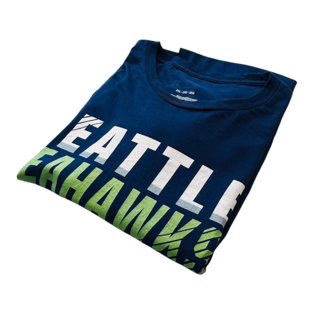 NFL Seattle Seahawks T-Shirt Men's UK Size 2XL Blue