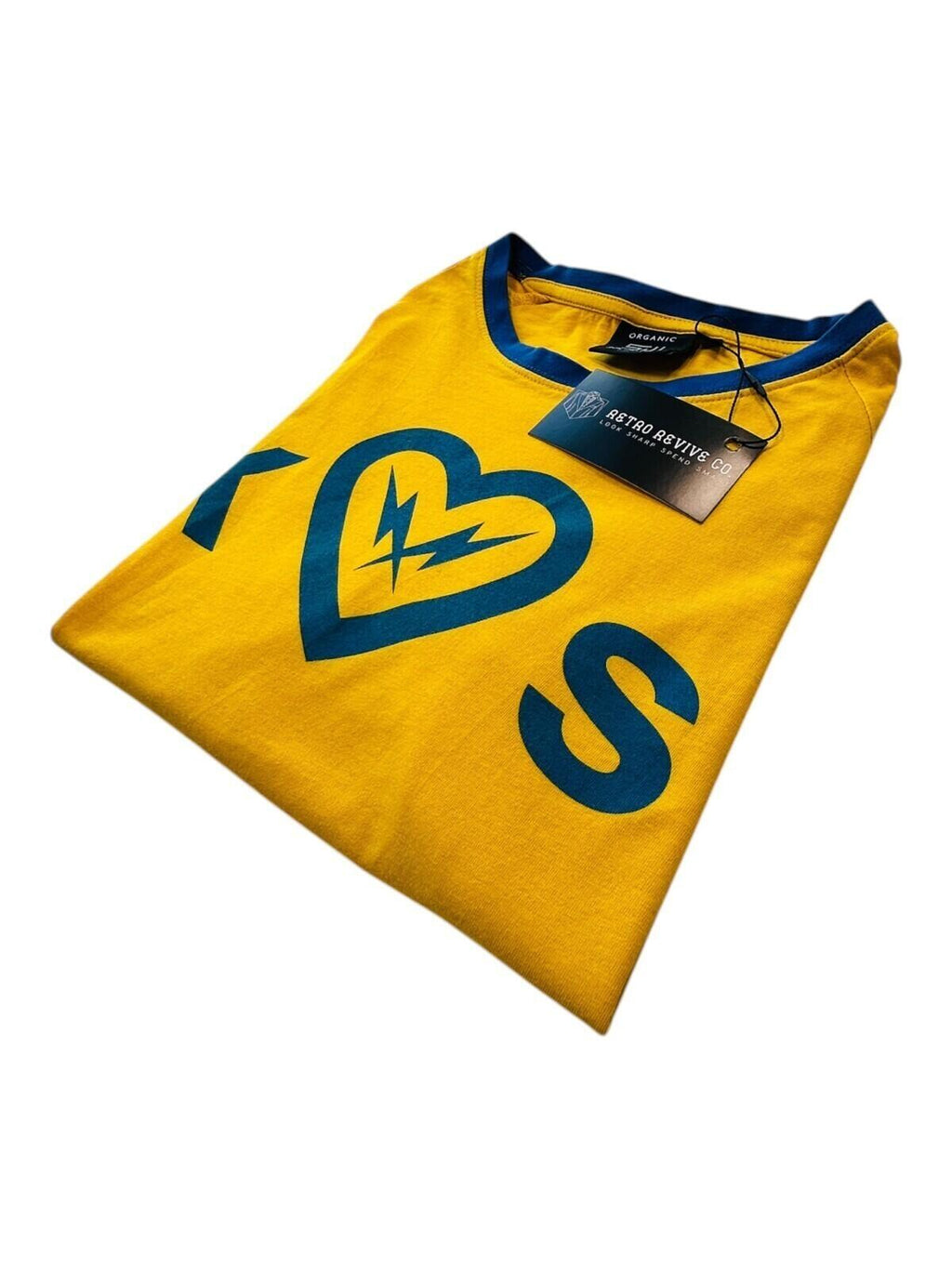 Southwest T-Shirt Men's UK Size S Yellow Graphic Print