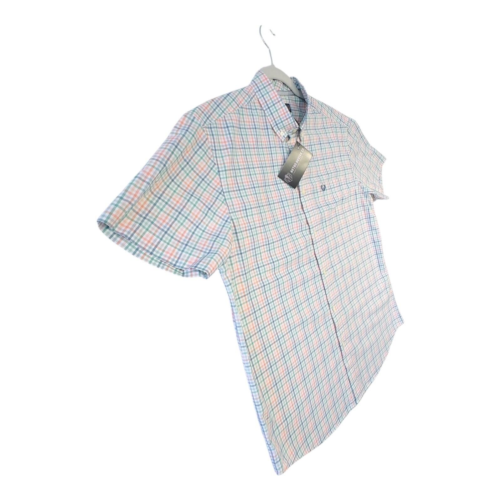 Lincoln Shirt Men's Uk Size M Multicolour Embroidered Logo