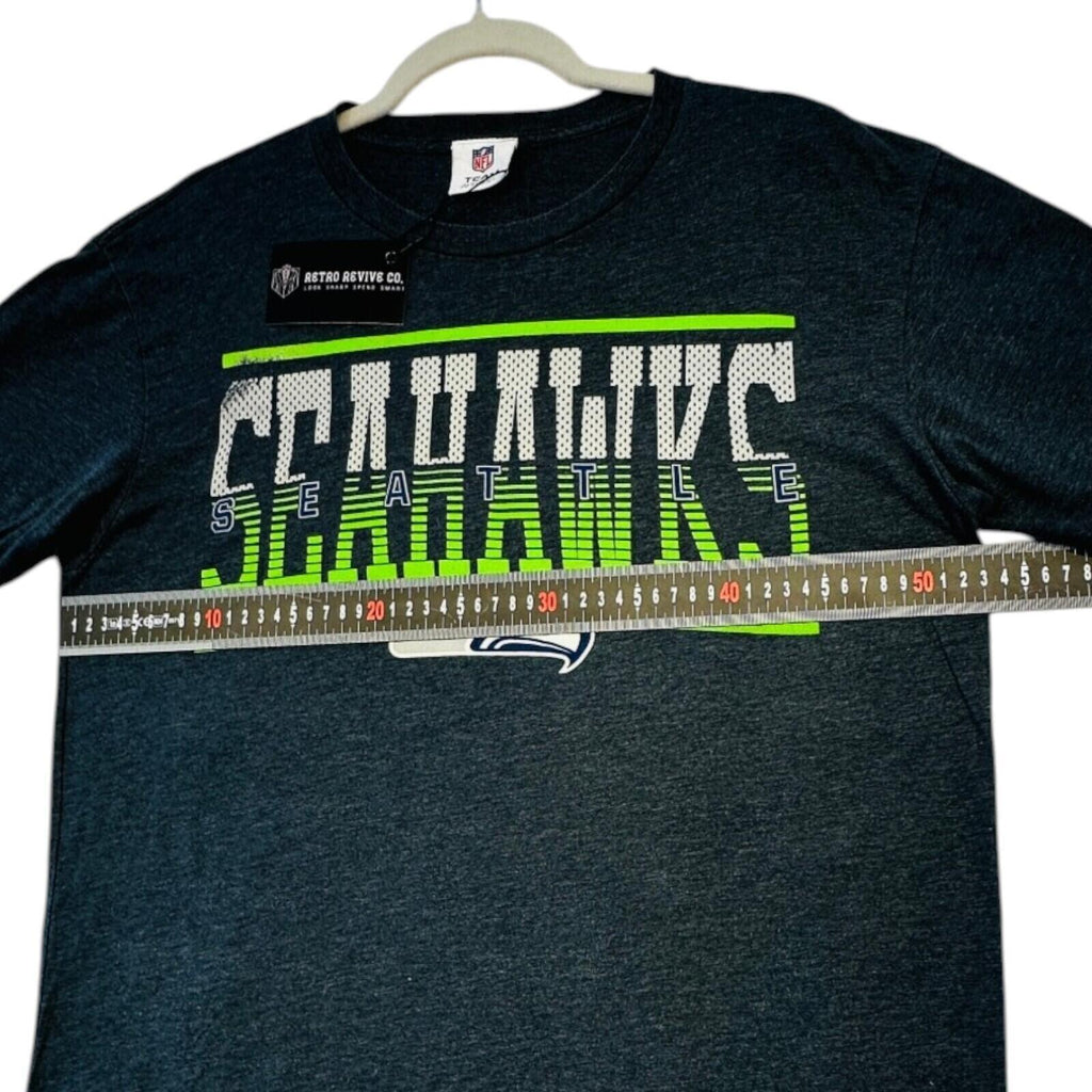 NFL Seahawks T-Shirt Men's UK Size L Grey Graphic Print