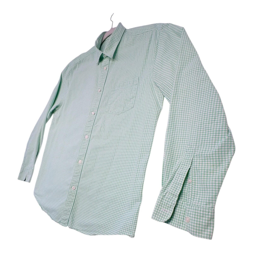 Tu Man Shirt Men's UK Size L Green Check Long Sleeve