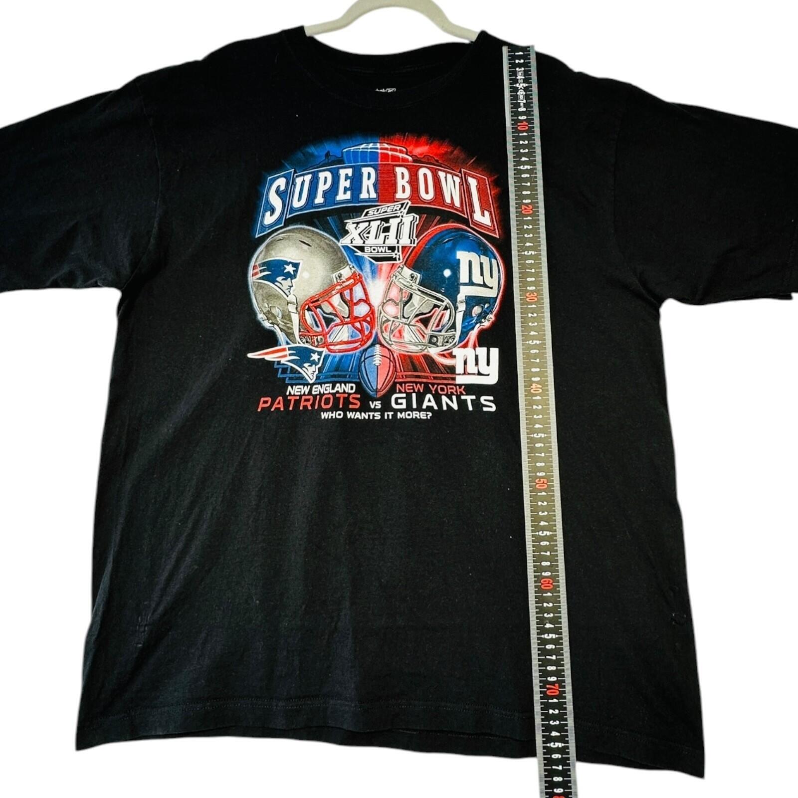Reebok Patriots vs Giants T-Shirt Men's UK Size XL Black