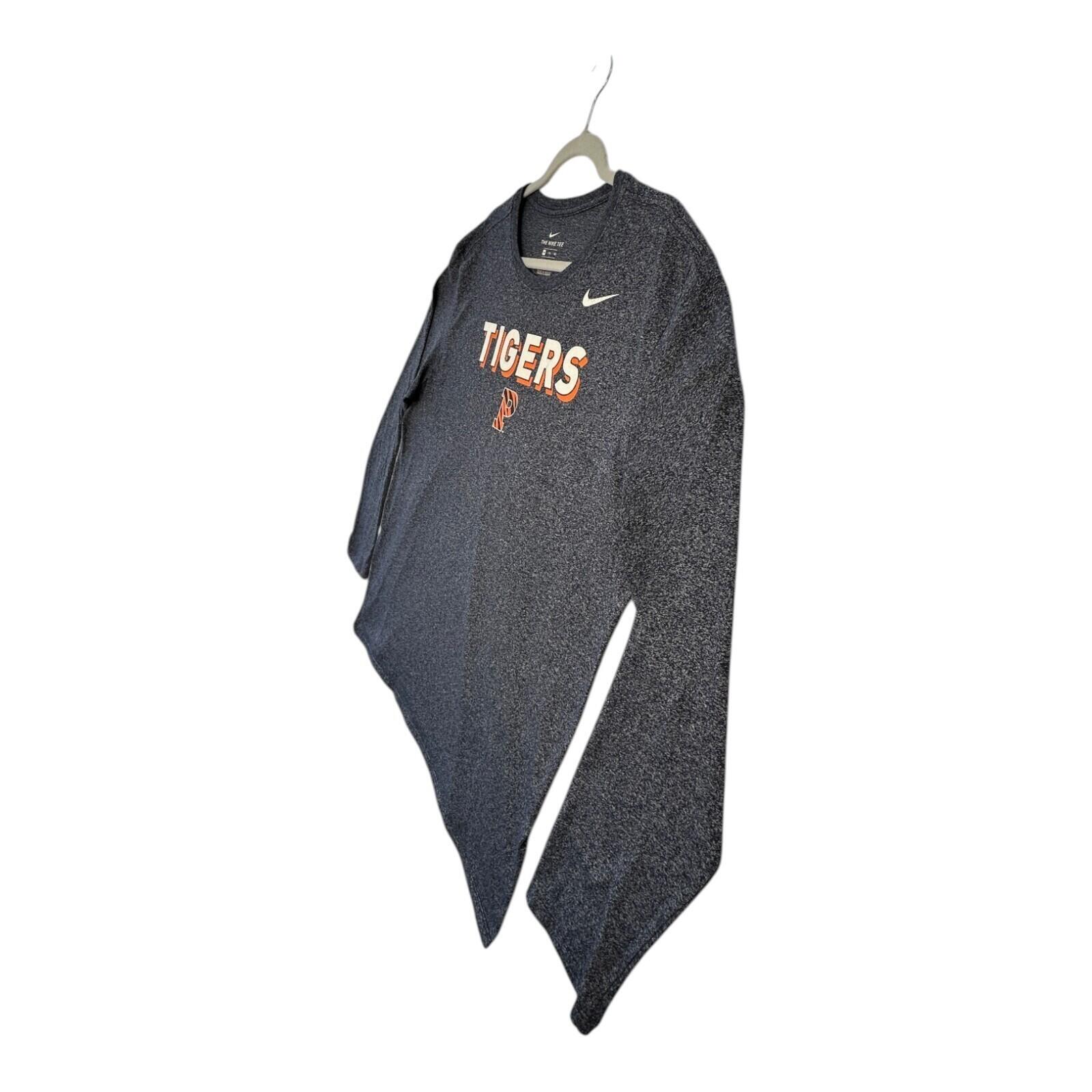 Nike Tigers T-Shirt Men's UK Size 2XL Grey Long Sleeve