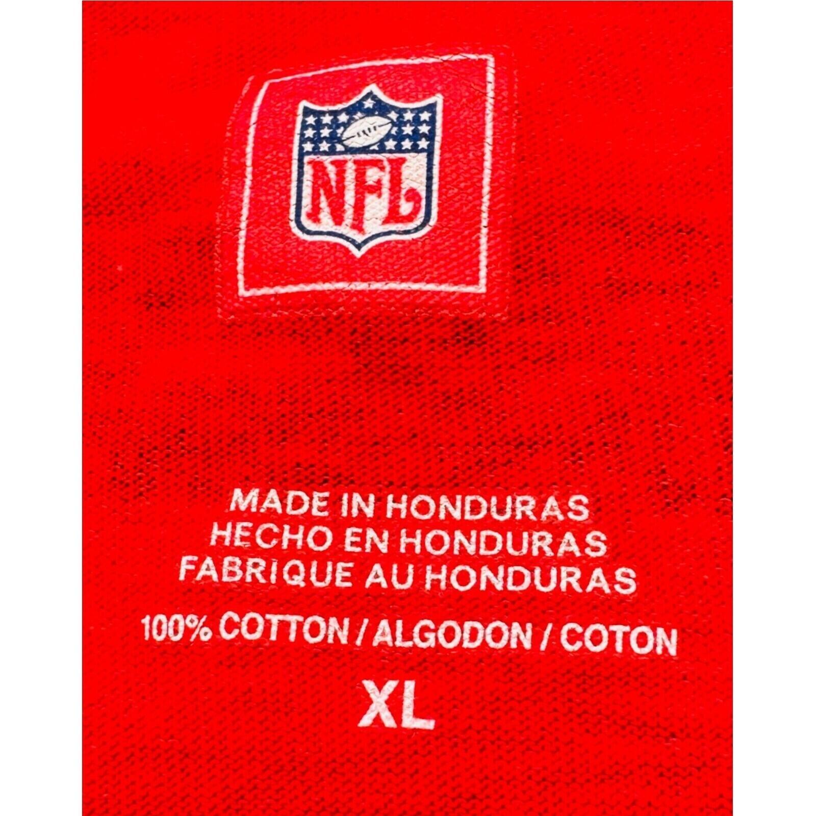 NFL Patriots T-Shirt Men's UK Size XL Red Short Sleeve