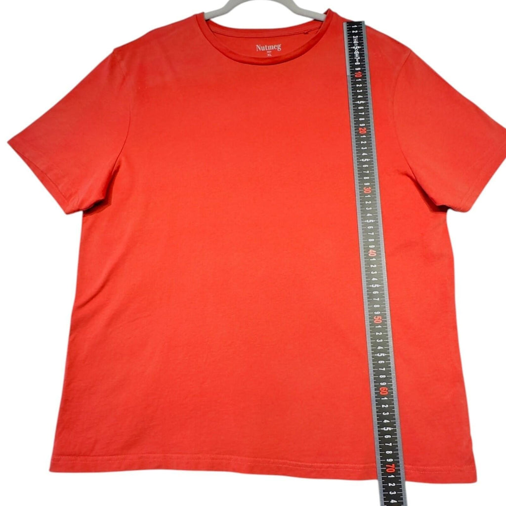 Nutmeg T-Shirt Men's Uk Size XL Red Short Sleeve Crew Neck