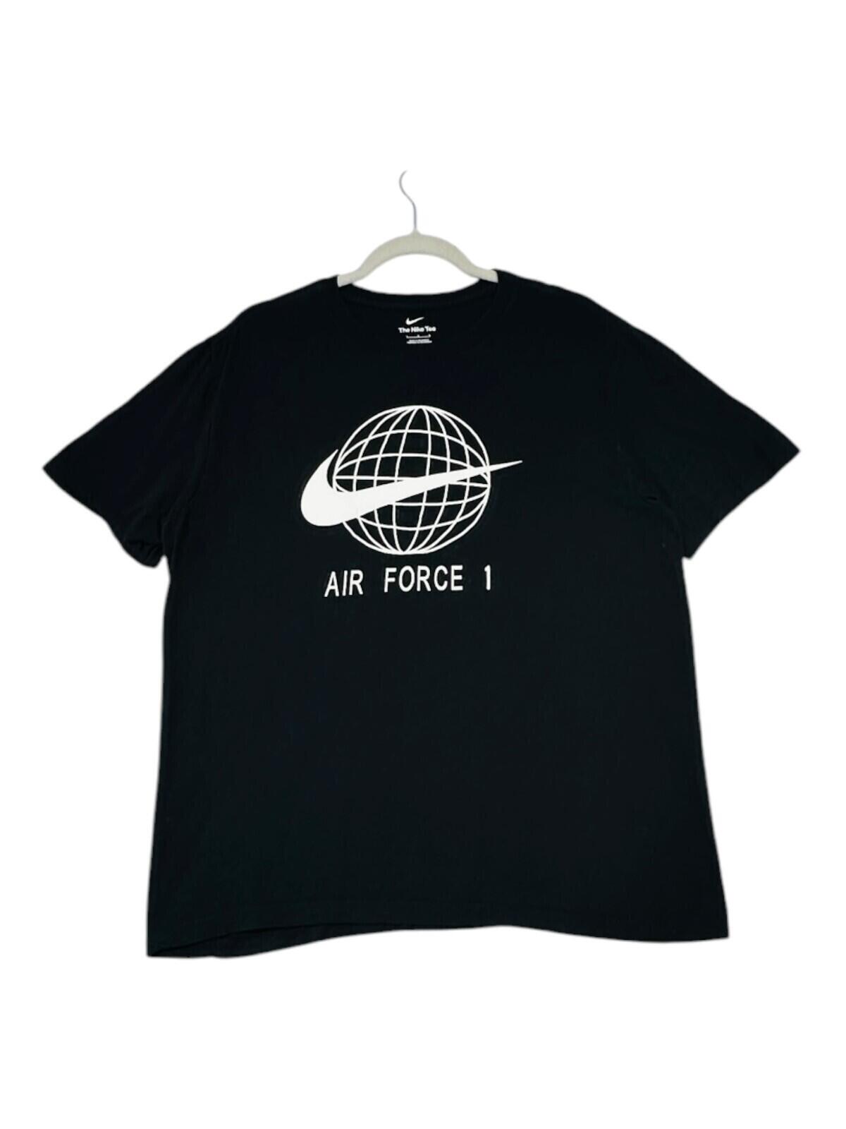 Nike Air Force 1 T-Shirt Men's UK Size L Black Graphic Print