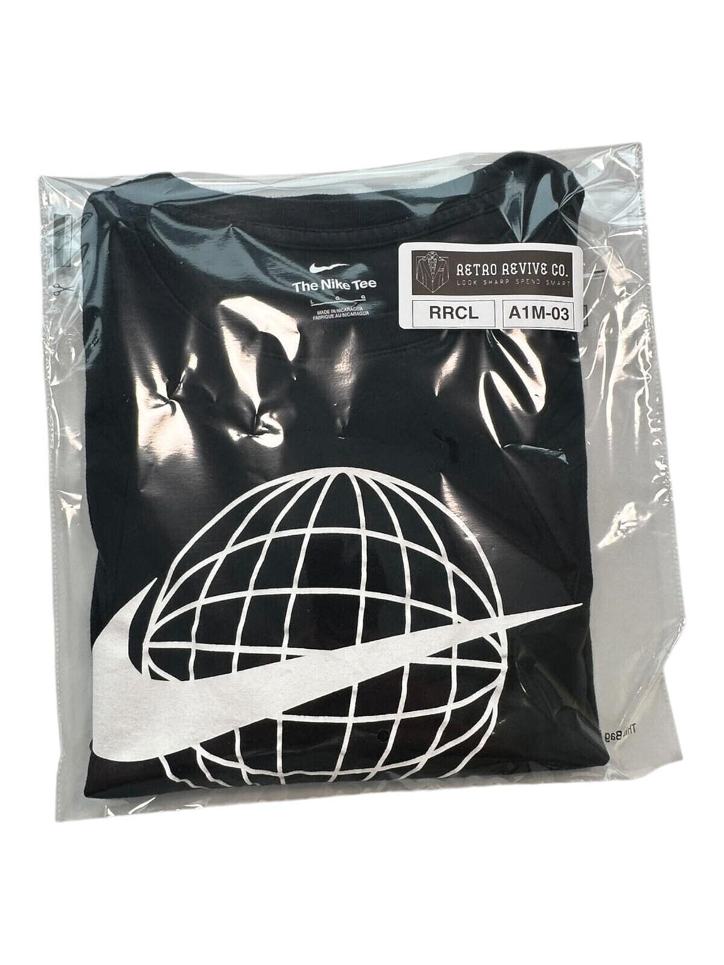 Nike Air Force 1 T-Shirt Men's UK Size L Black Graphic Print