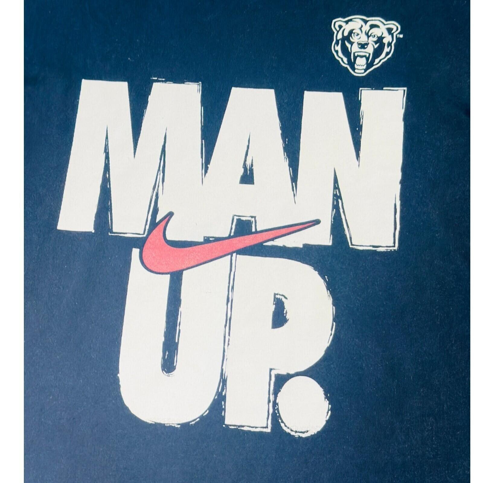 Nike Man Up T-Shirt Men's UK Size XL Black Short Sleeve