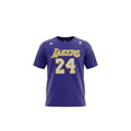 Adidas Lakers T-Shirt Men's UK Size L Purple Graphic Print