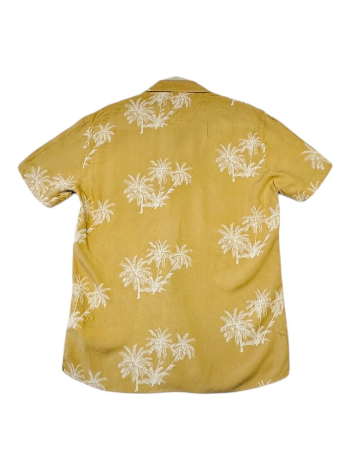 U.S. Polo Assn. Shirt Men's UK Size S Yellow Palm Tree
