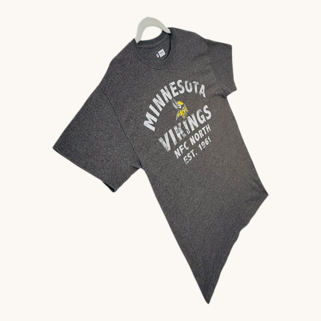 NFL Minnesota Vikings T-Shirt Men's UK Size M Grey Crew Neck