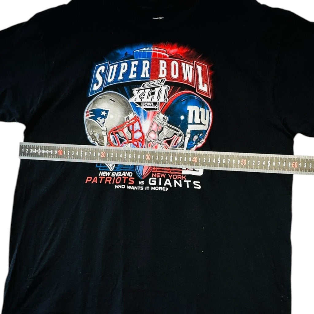 Reebok Patriots vs Giants T-Shirt Men's UK Size XL Black