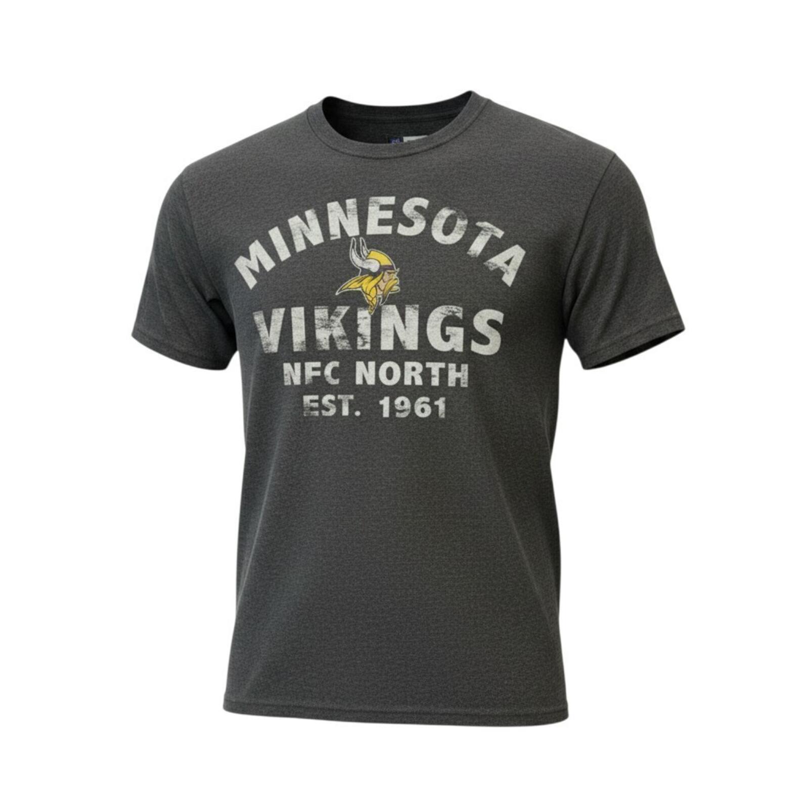 NFL Minnesota Vikings T-Shirt Men's UK Size M Grey Crew Neck