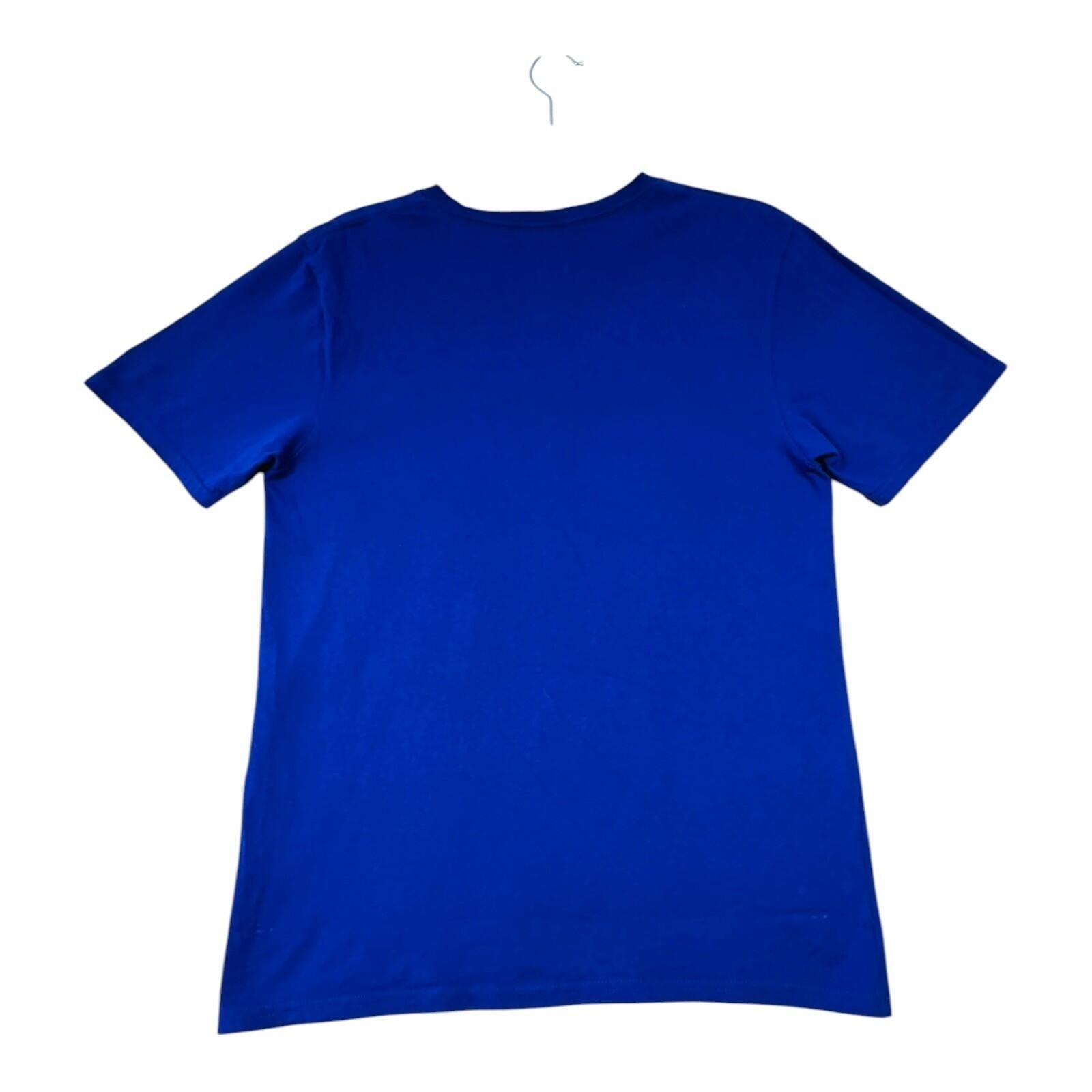 Champion Ath Dept. T-Shirt Men's UK Size S Blue Short Sleeve