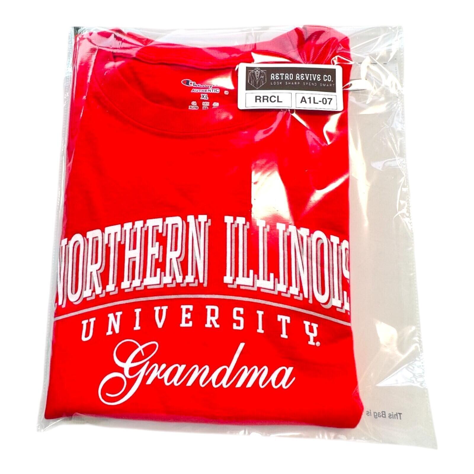 Champion Northern Illinois T-Shirt Women's UK Size XL Red