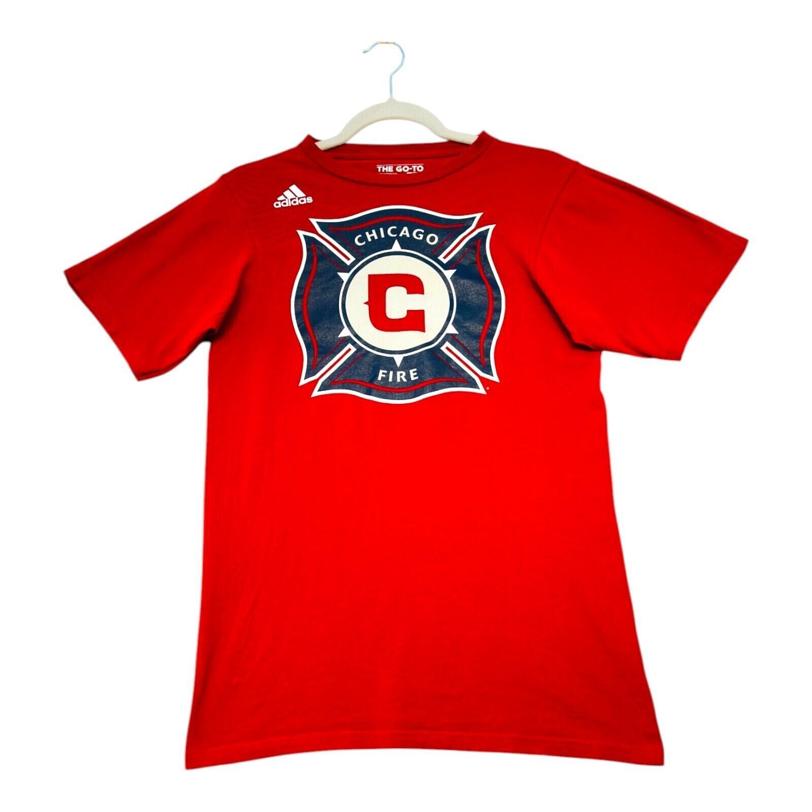 Adidas Chicago Fire T-Shirt Men's UK Size L Red Graphic
