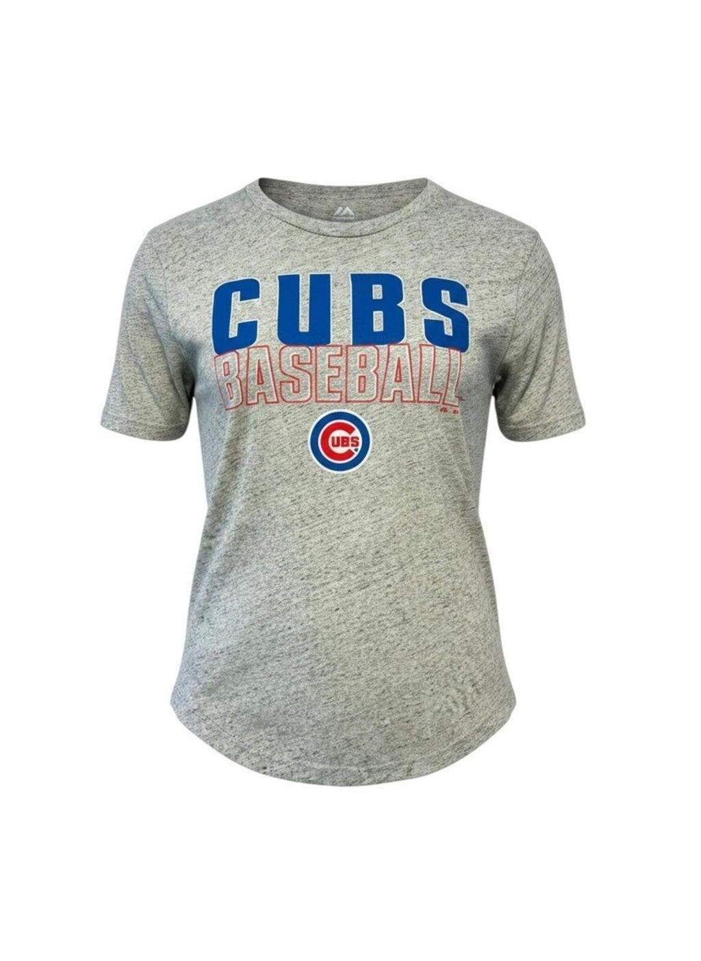 Majestic Cubs Baseball T-Shirt Men's UK Size L Grey