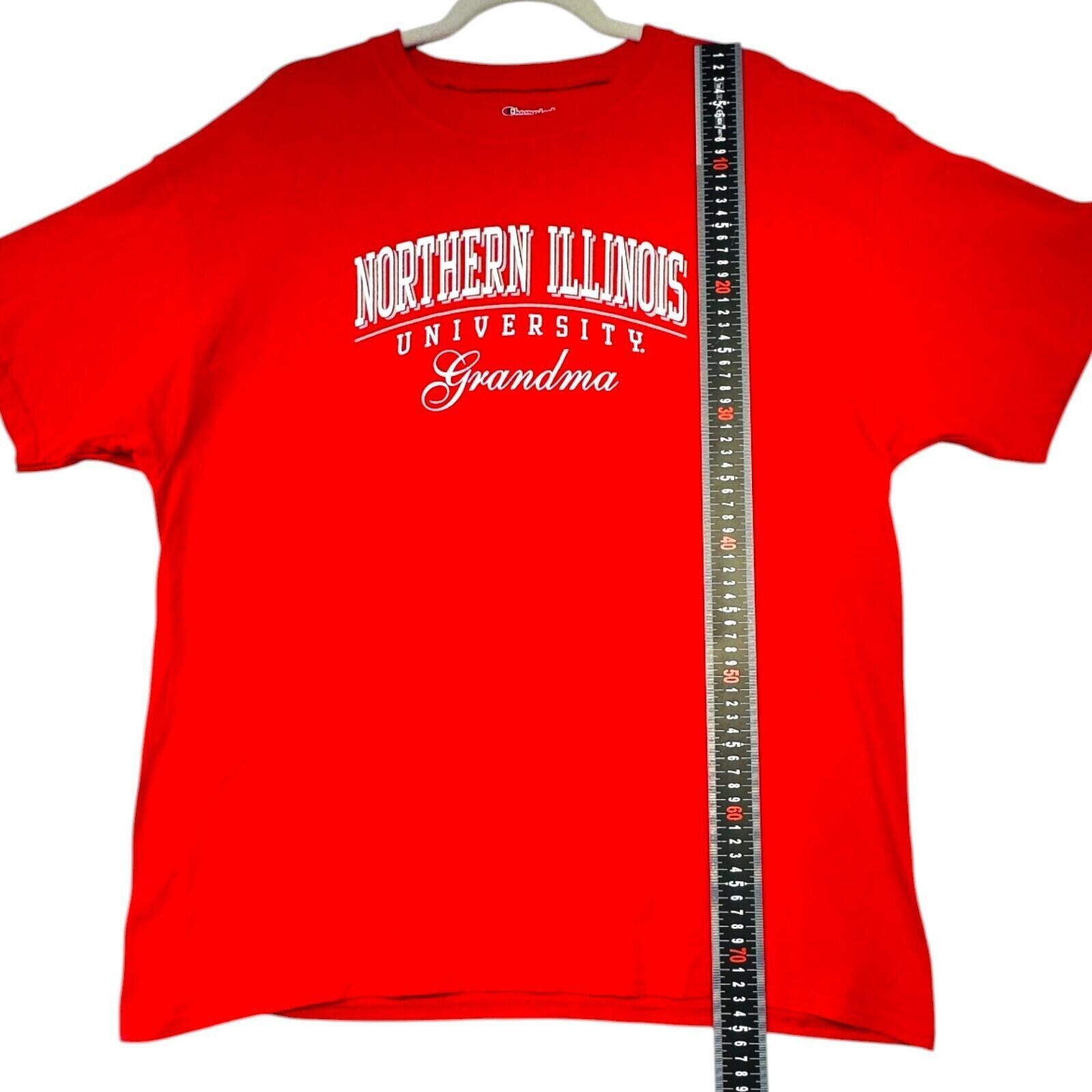 Champion Northern Illinois T-Shirt Women's UK Size XL Red