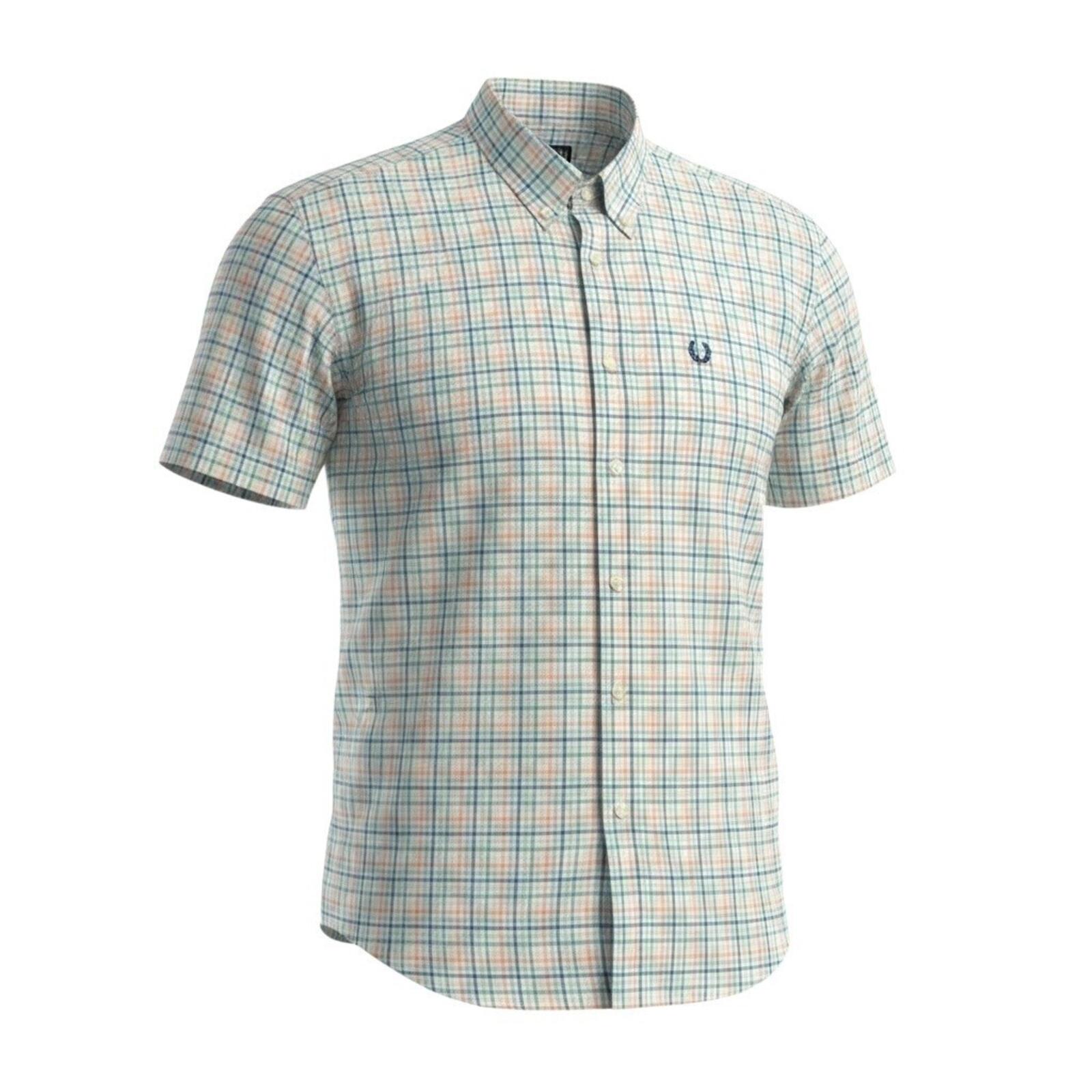 Lincoln Shirt Men's Uk Size M Multicolour Embroidered Logo