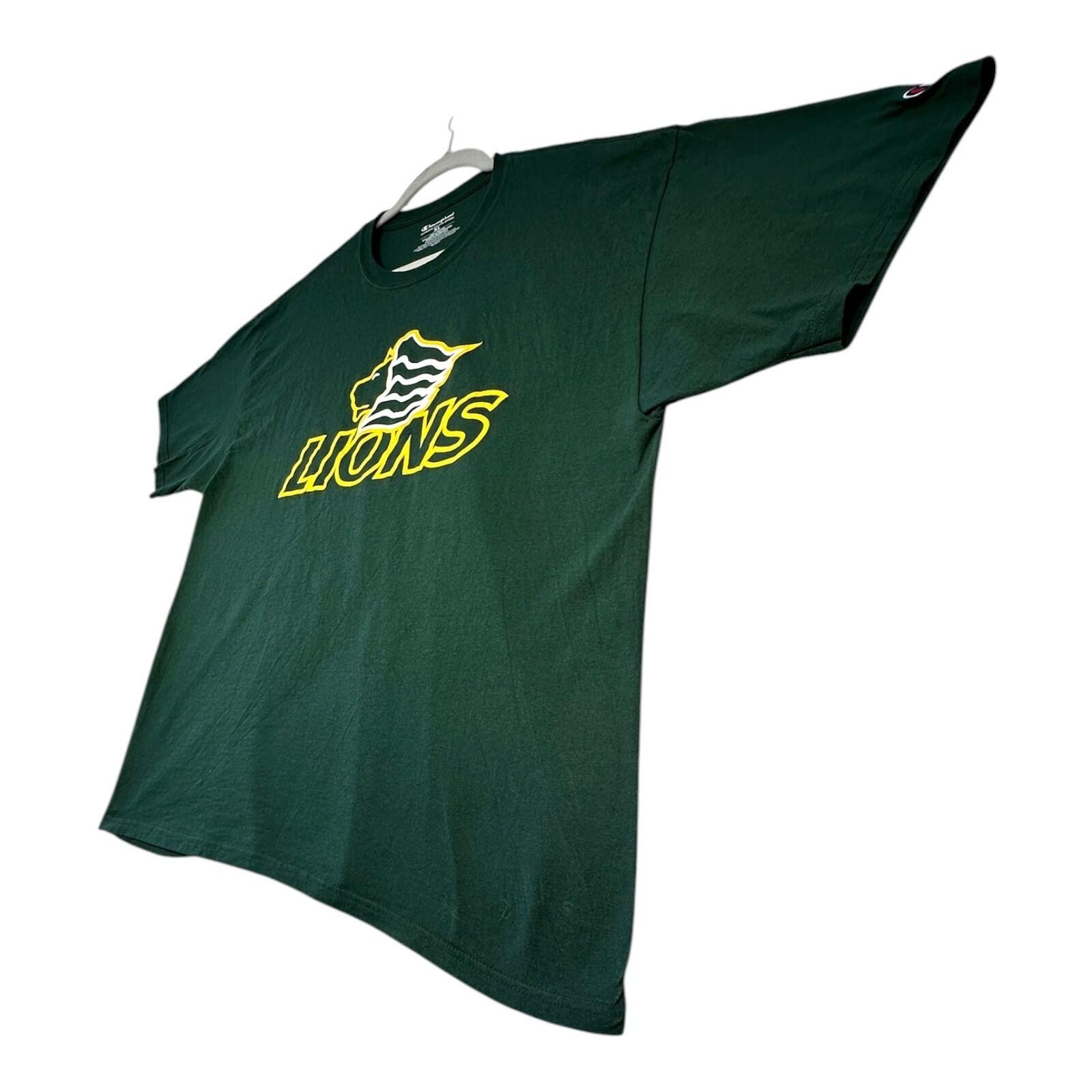Champion Saint Leo Lions T-Shirt Men's UK Size XL Green