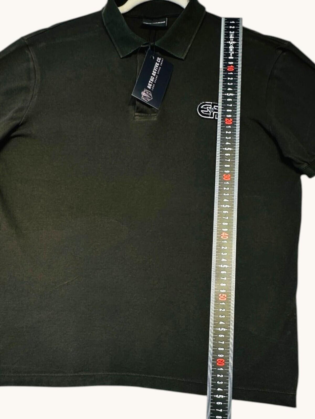 Emporio Armani Polo Shirt Men's UK Size M Green Embroidered