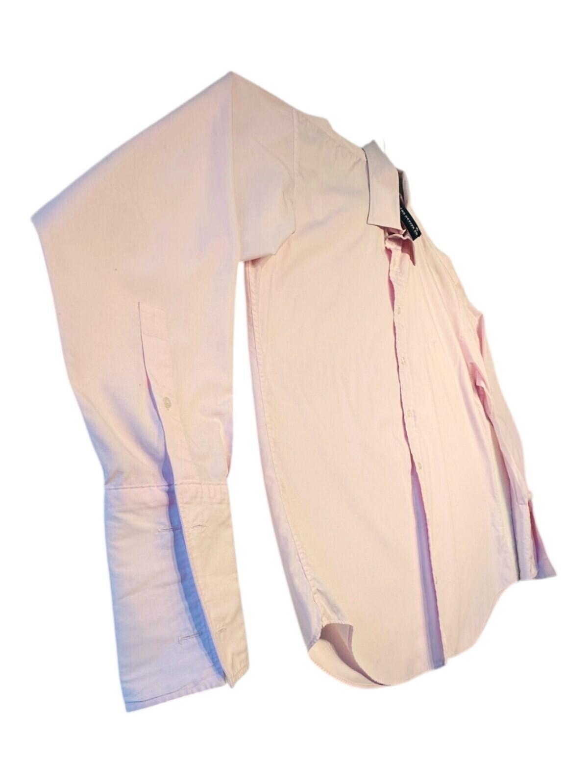 Yves Saint Laurent Shirt Men's UK Size 2XL Pink French Cuff