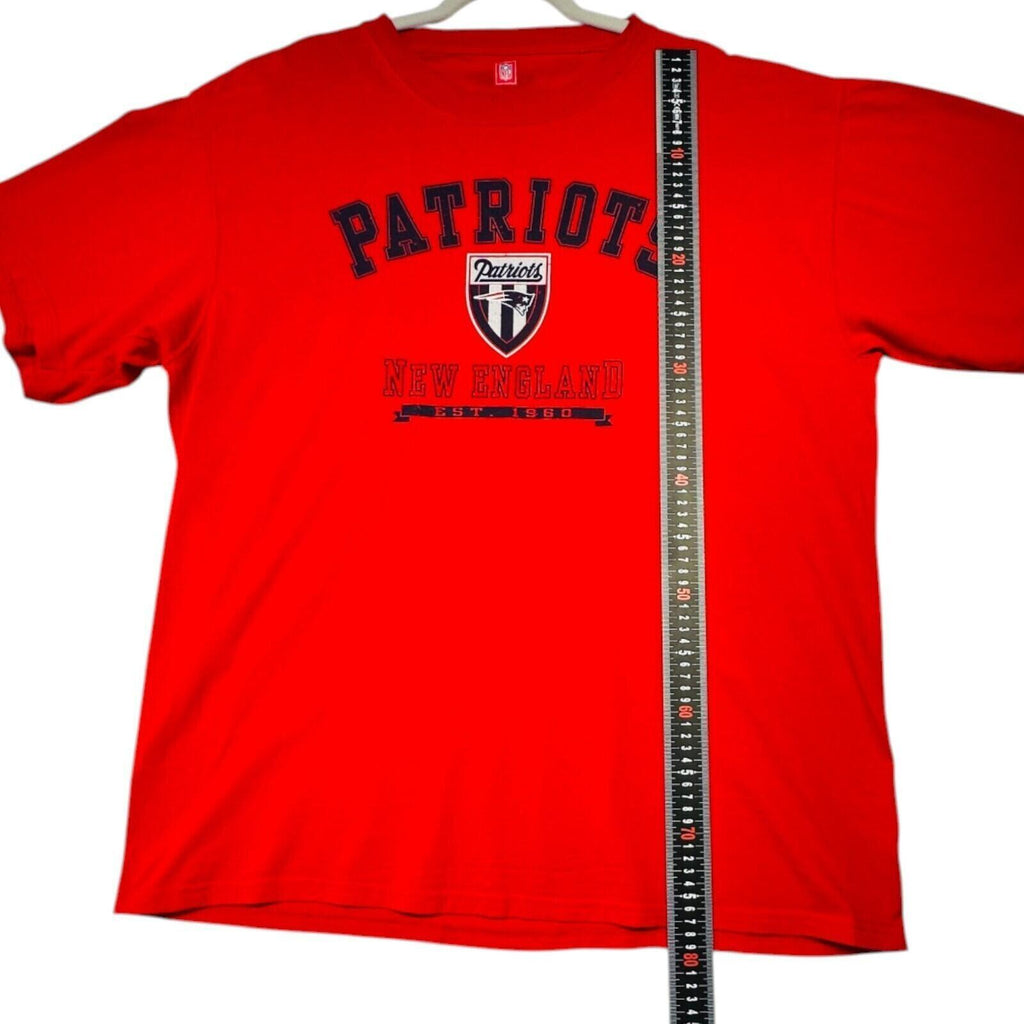NFL Patriots T-Shirt Men's UK Size XL Red Short Sleeve