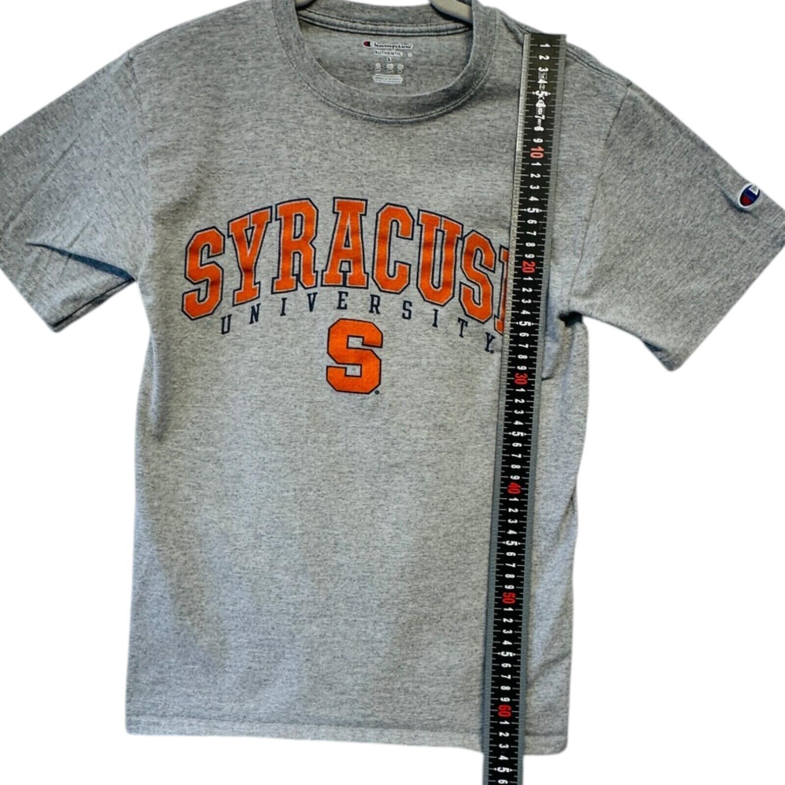 Champion Syracuse T-Shirt Men's UK Size S Grey Short Sleeve