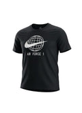 Nike Air Force 1 T-Shirt Men's UK Size L Black Graphic Print