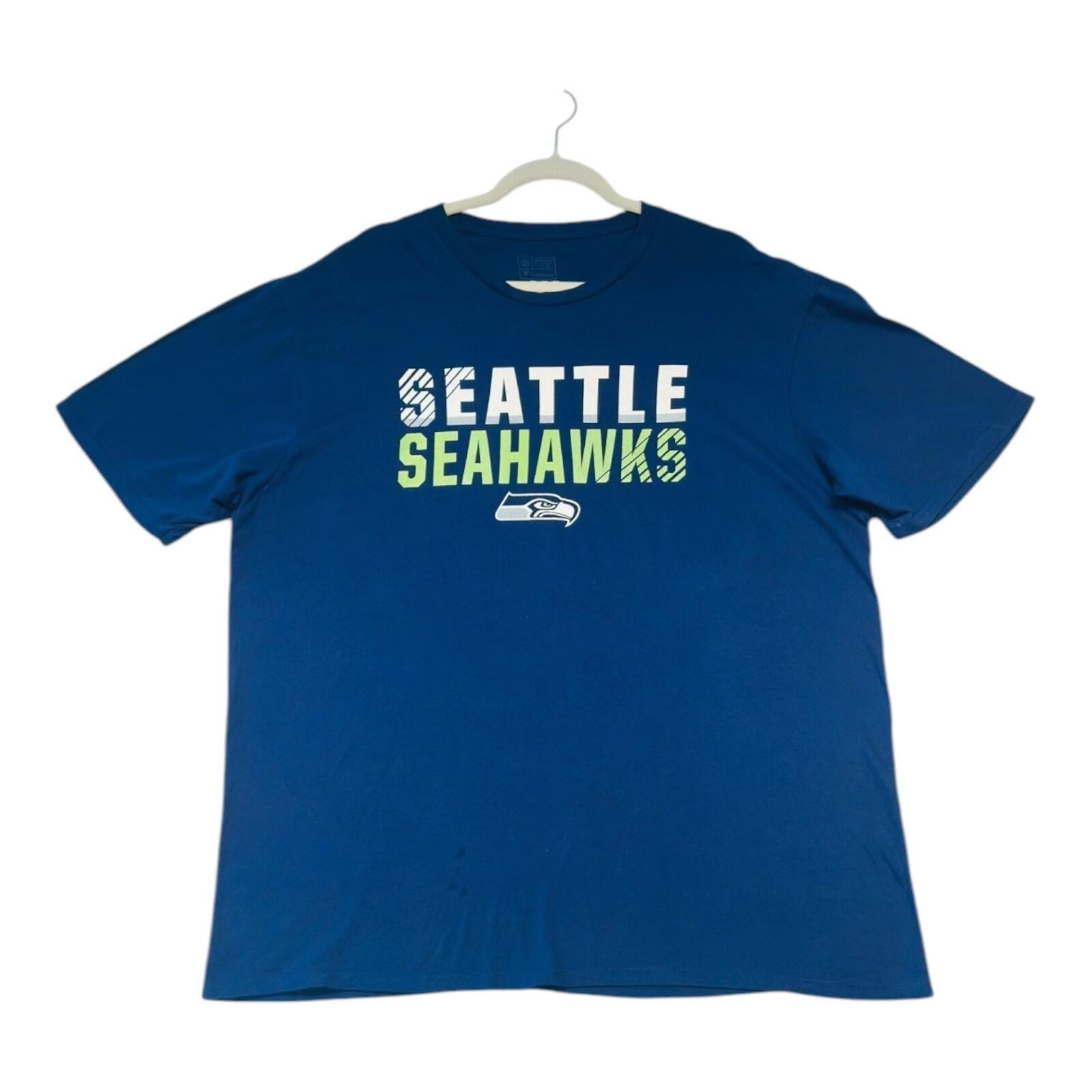 NFL Seattle Seahawks T-Shirt Men's UK Size 2XL Blue