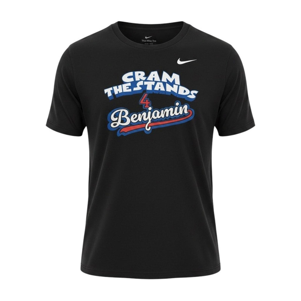 Nike Cram The Stands T-Shirt Men's UK Size L Black Crew Neck