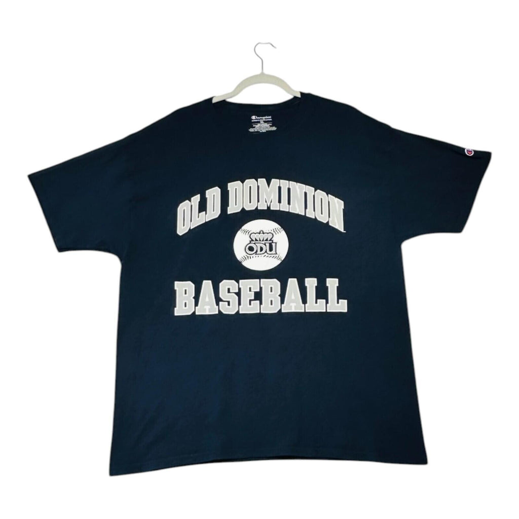 Champion Old Dominion T-Shirt Me's UK Size XL Blue Baseball
