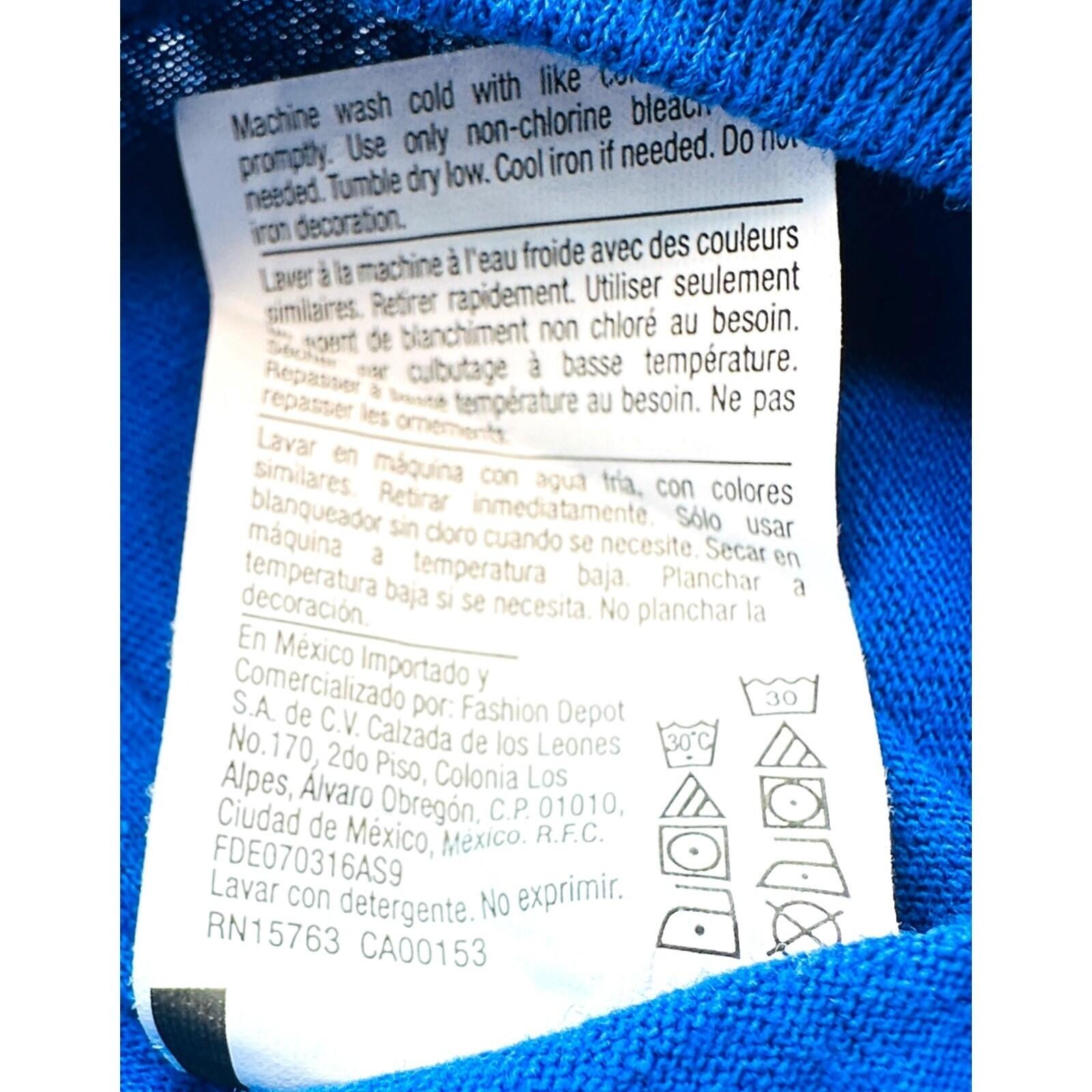 Champion Ath Dept. T-Shirt Men's UK Size S Blue Short Sleeve