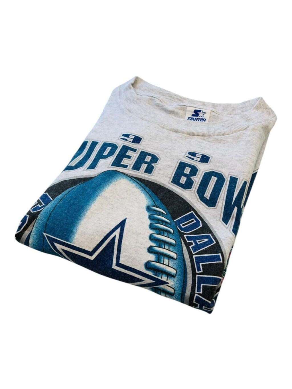 Starter Dallas Cowboys T-Shirt Men's UK Size XL Grey