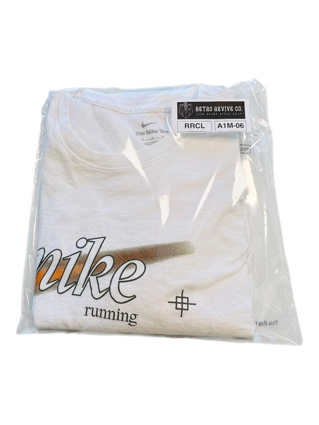 Nike Running T-Shirt Men's UK Size M White Graphic Print
