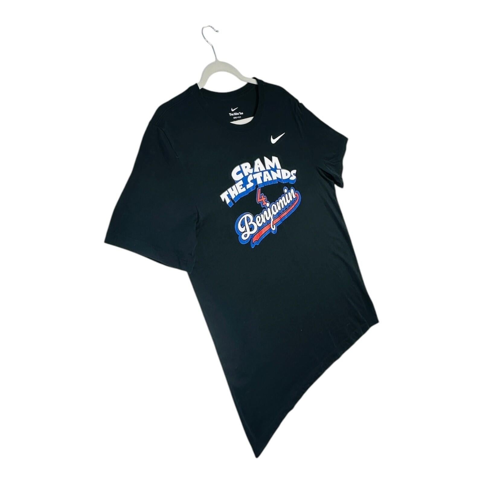 Nike Cram The Stands T-Shirt Men's UK Size L Black Crew Neck