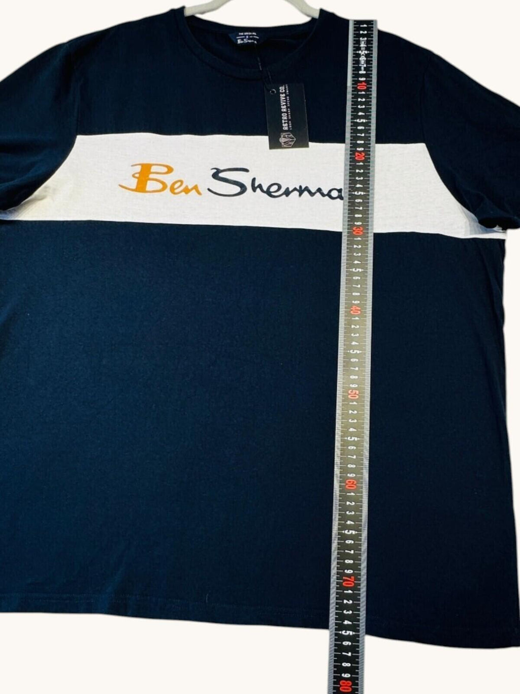 Ben Sherman T-Shirt Men's UK Size XL Blue Graphic Print