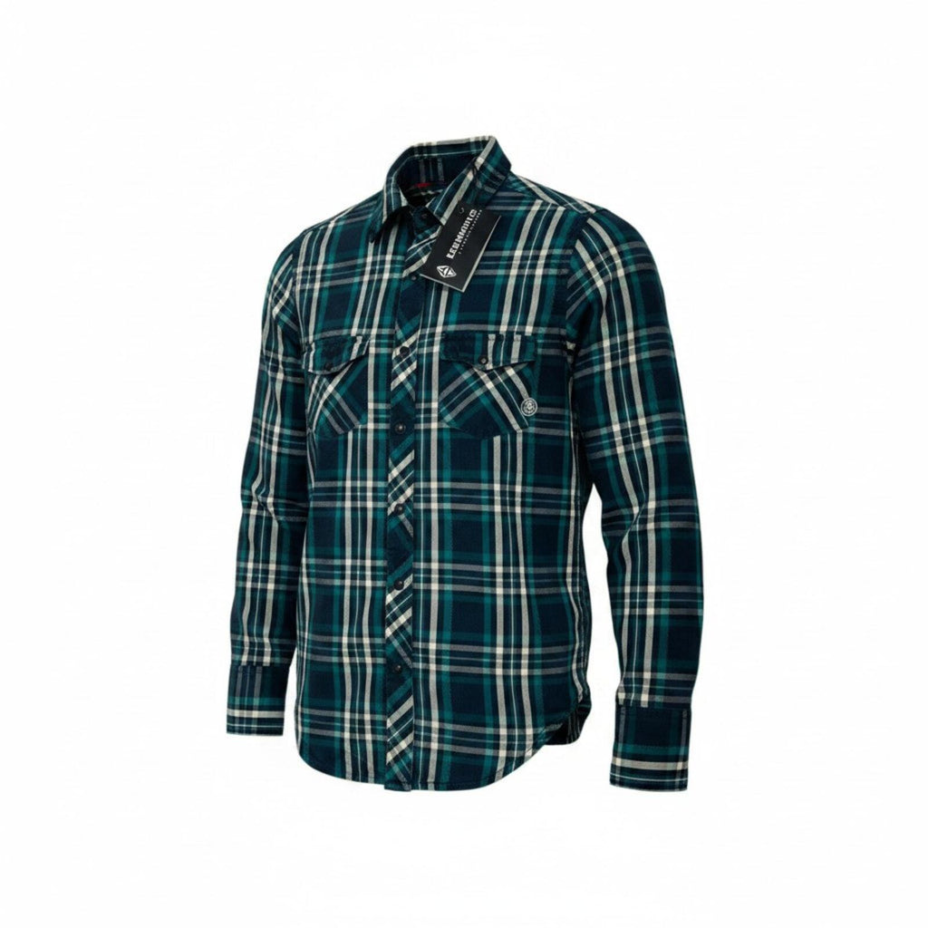 Element Shirt Men's UK Size XS Blue Plaid Pocket Embroidered