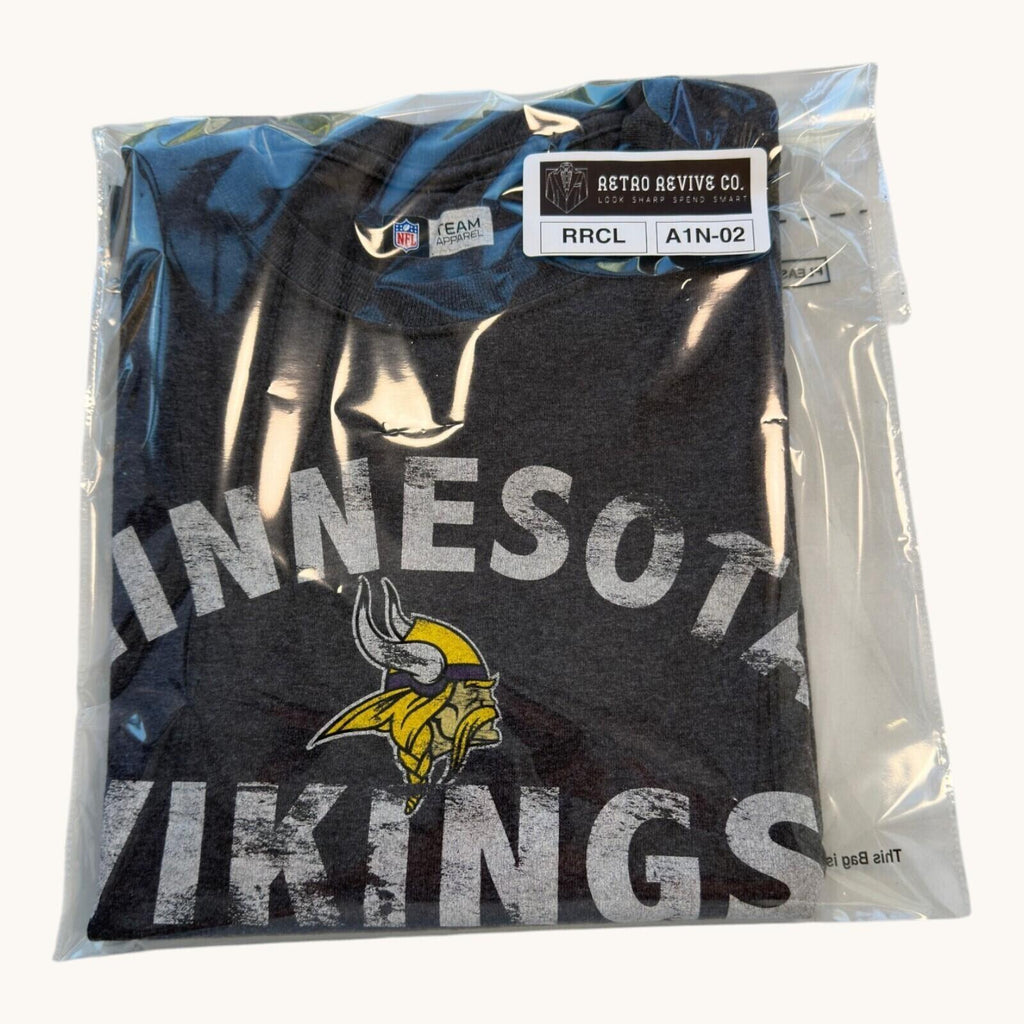 NFL Minnesota Vikings T-Shirt Men's UK Size M Grey Crew Neck