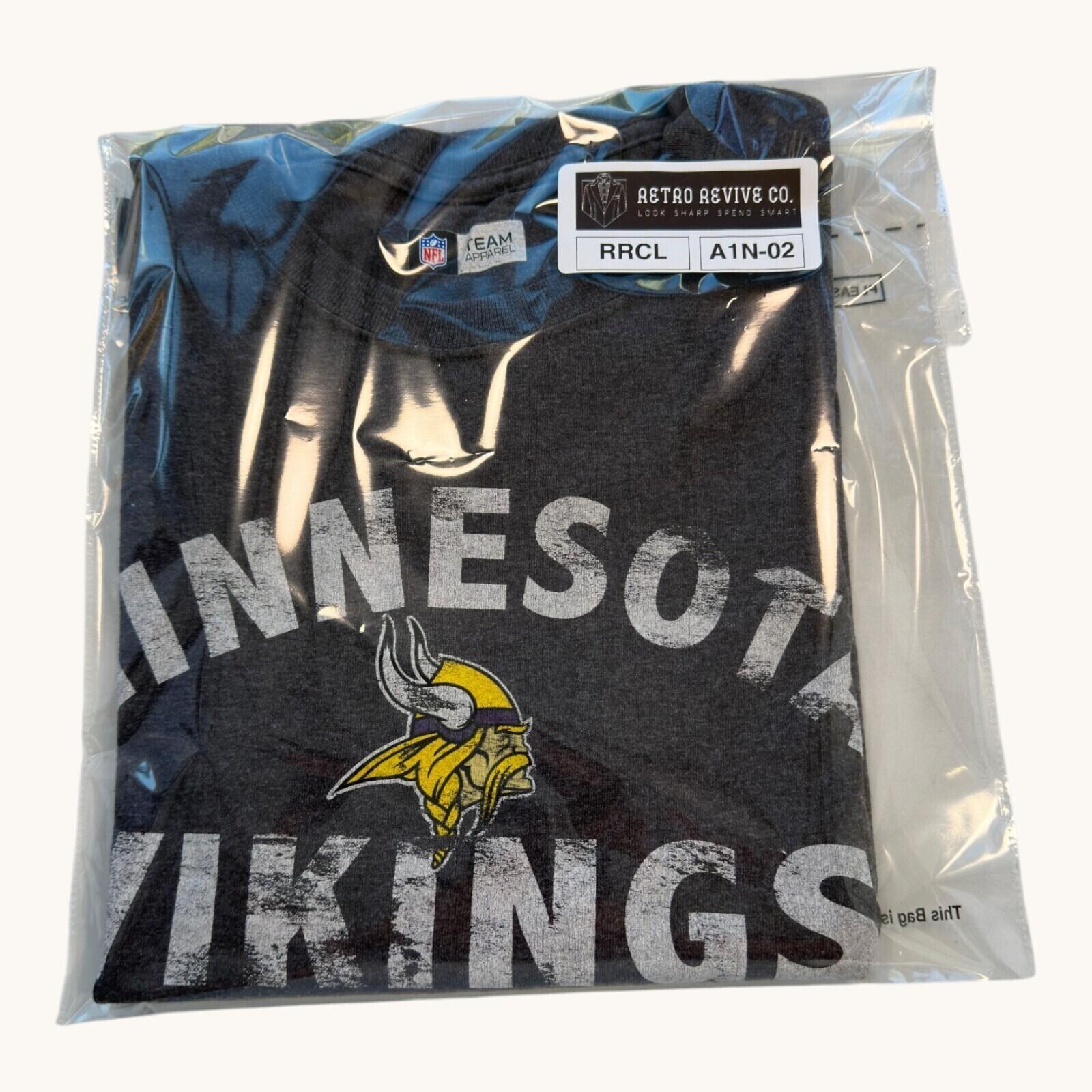 NFL Minnesota Vikings T-Shirt Men's UK Size M Grey Crew Neck