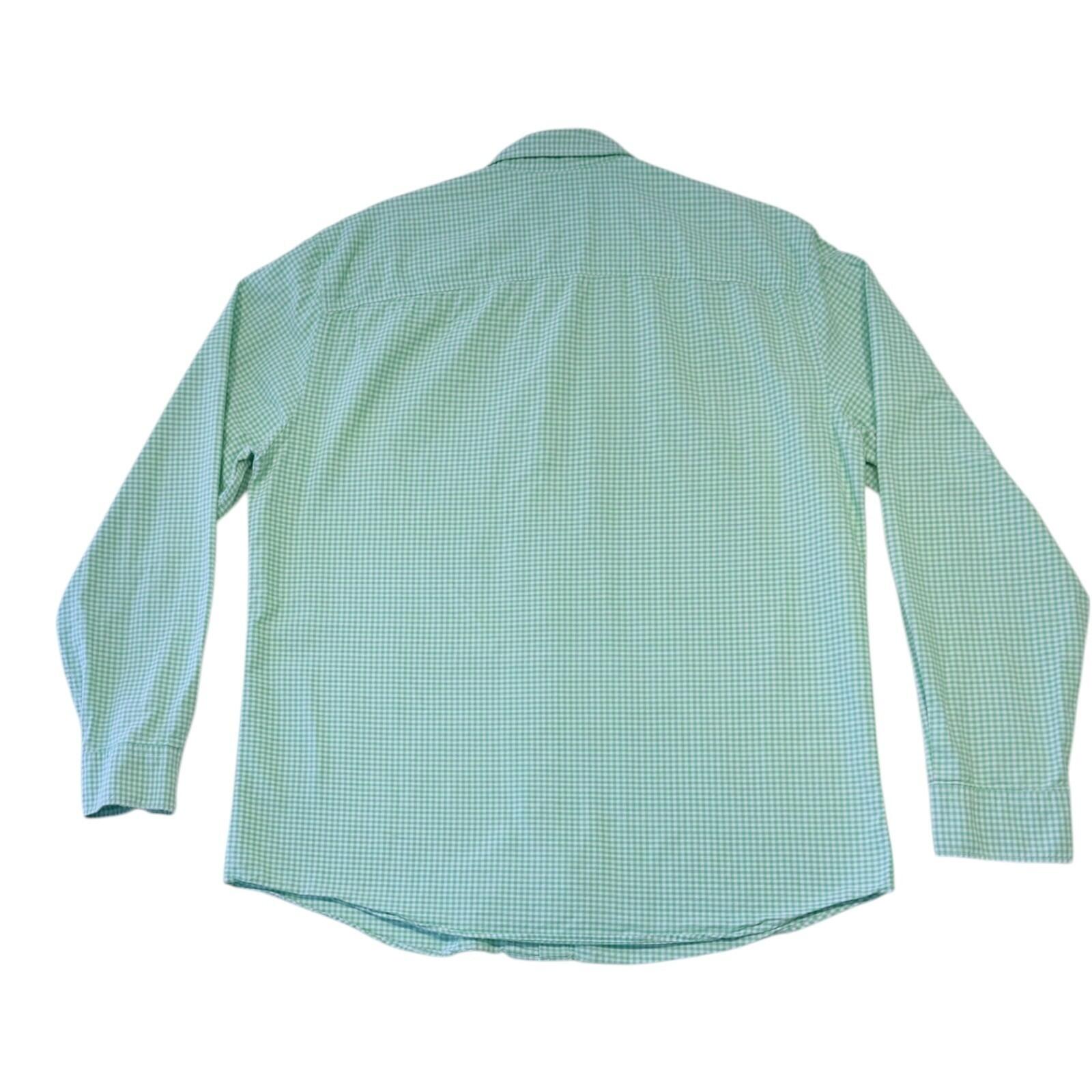 Tu Man Shirt Men's UK Size L Green Check Long Sleeve