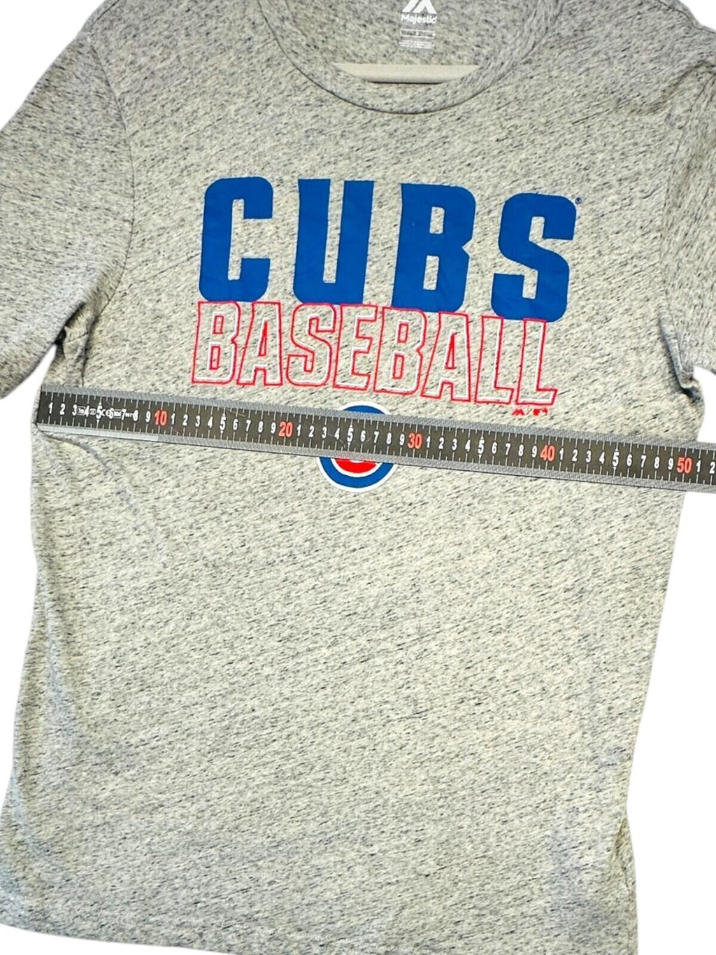 Majestic Cubs Baseball T-Shirt Men's UK Size L Grey