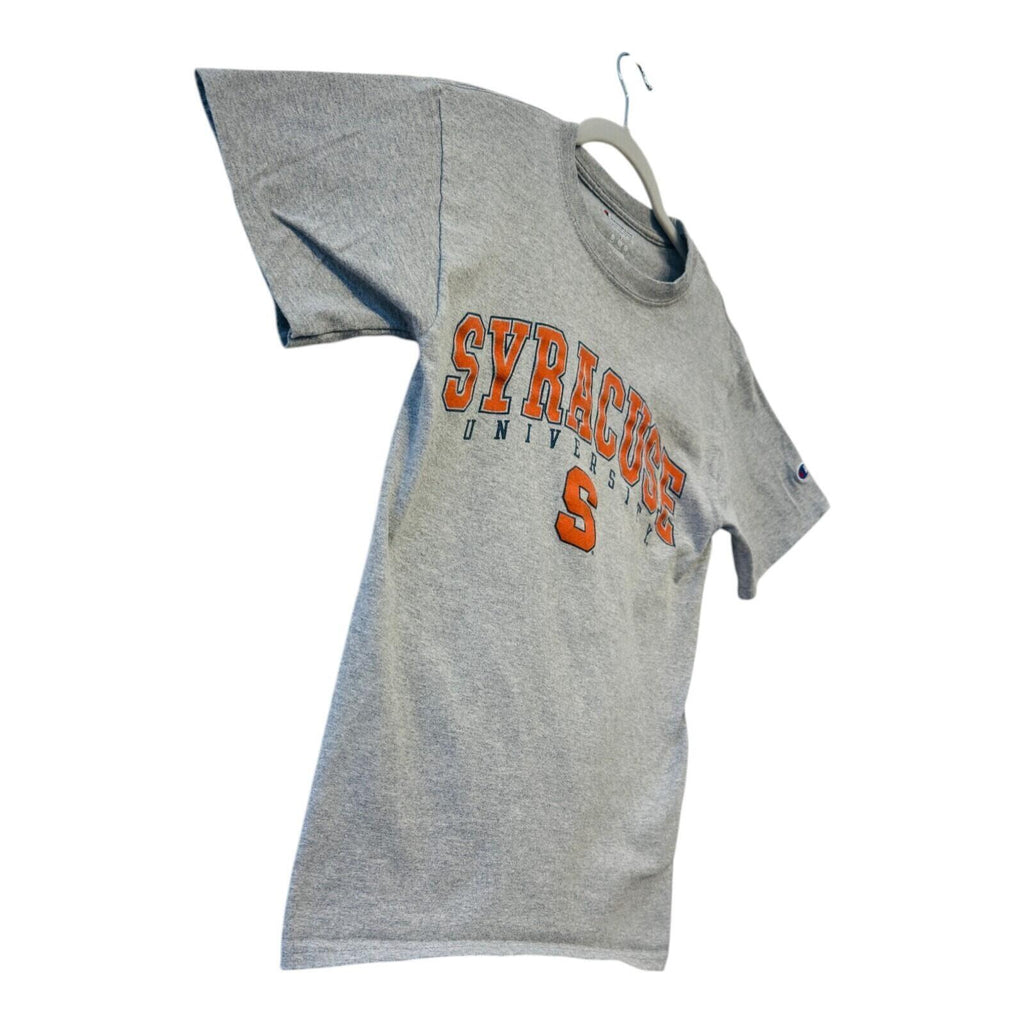 Champion Syracuse T-Shirt Men's UK Size S Grey Short Sleeve