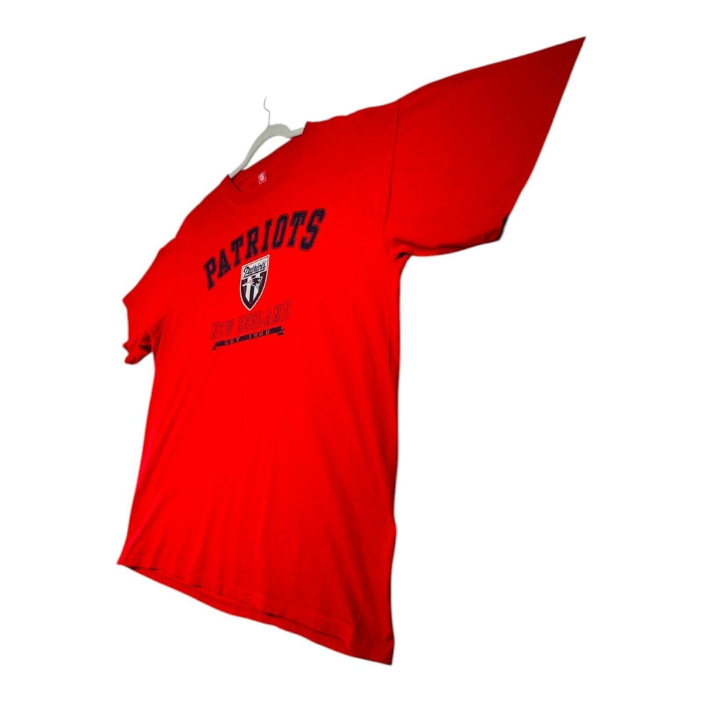 NFL Patriots T-Shirt Men's UK Size XL Red Short Sleeve