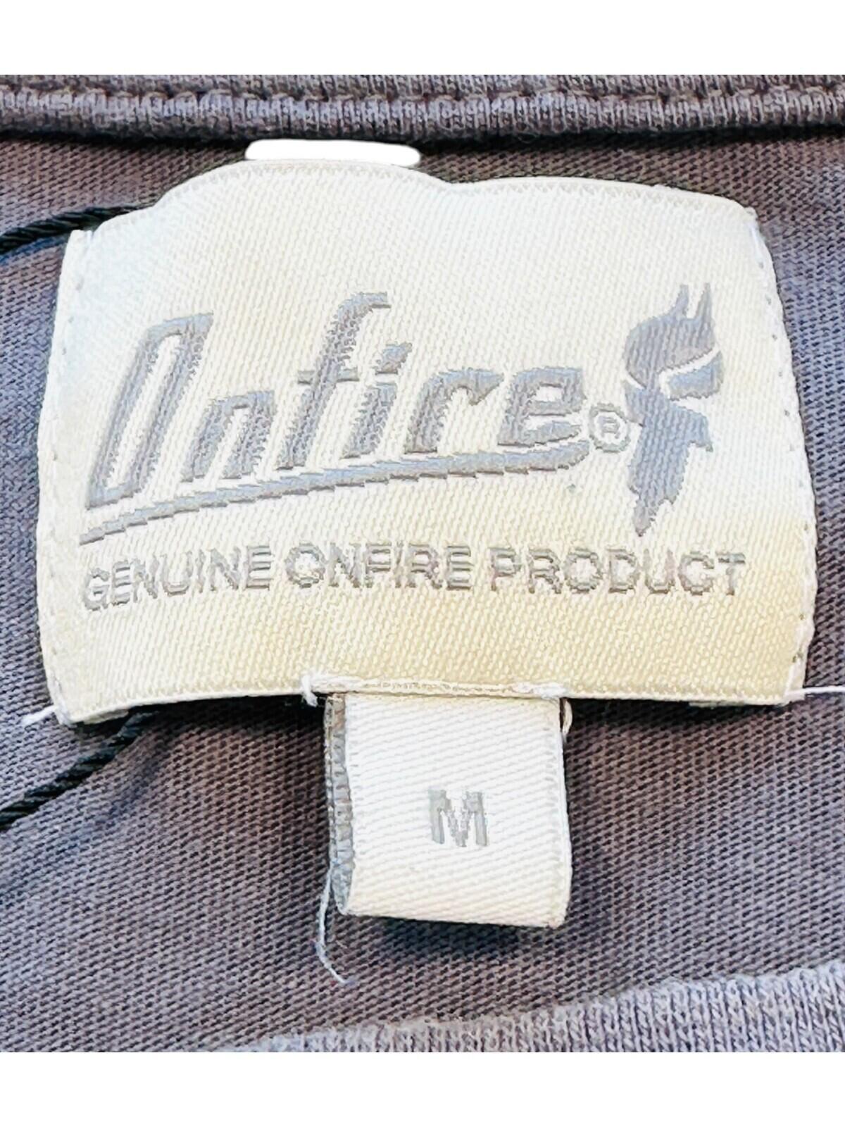 Onfire T-Shirt Men's UK Size M Grey Graphic Print