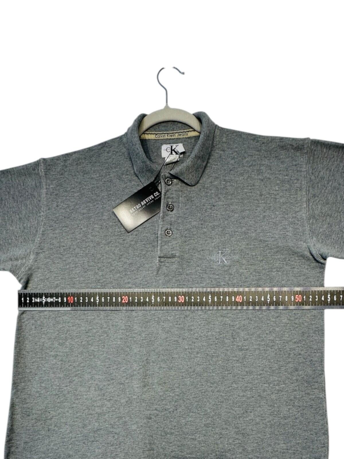 Calvin Klein Jeans Polo Shirt Men's UK Size M Grey